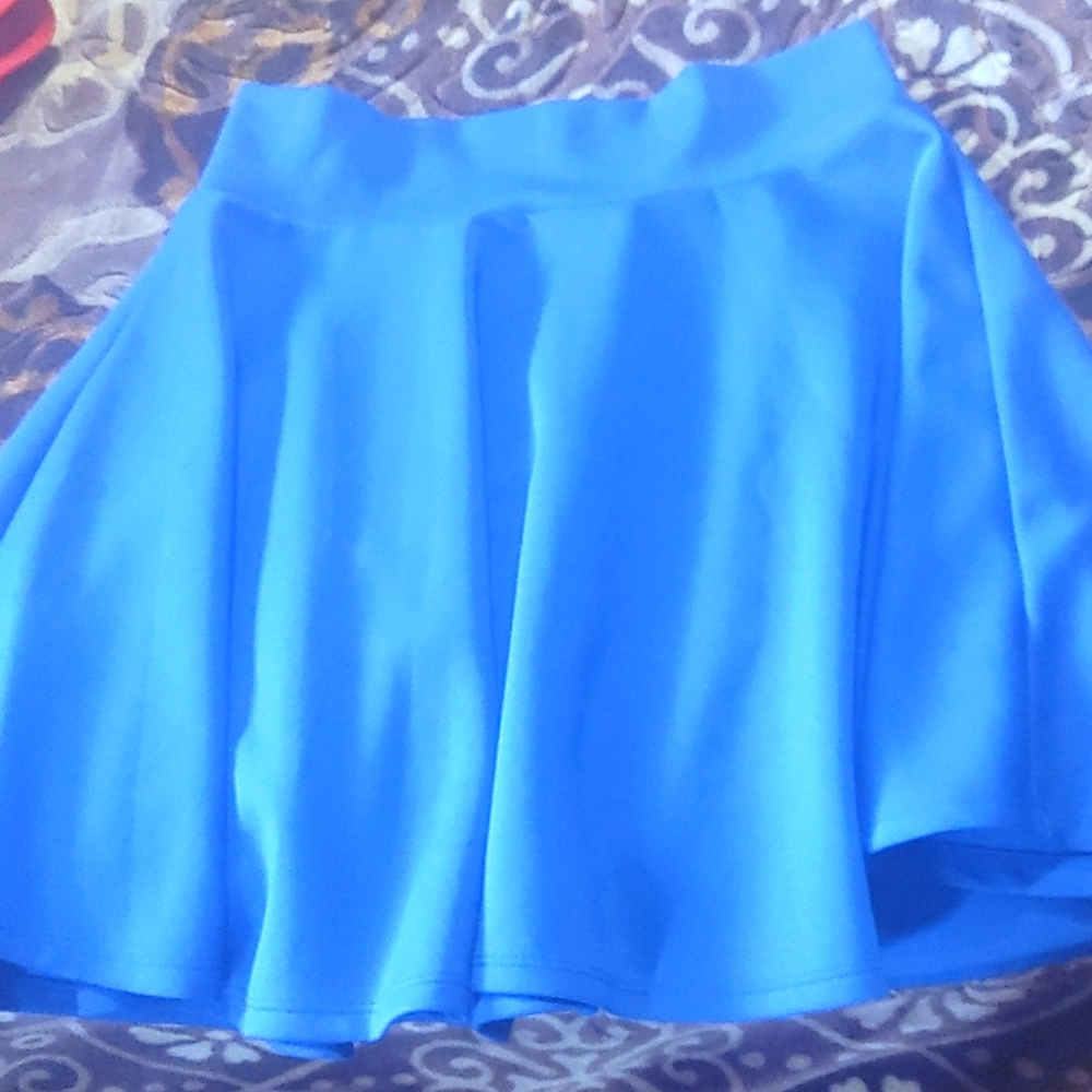 Blue mini skirt